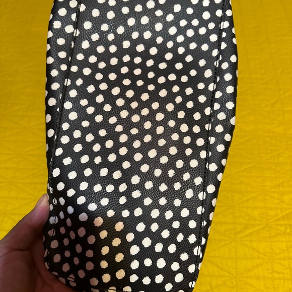Kate Spade black and white polka dot handbag and coin purse - Picture 4 of 6